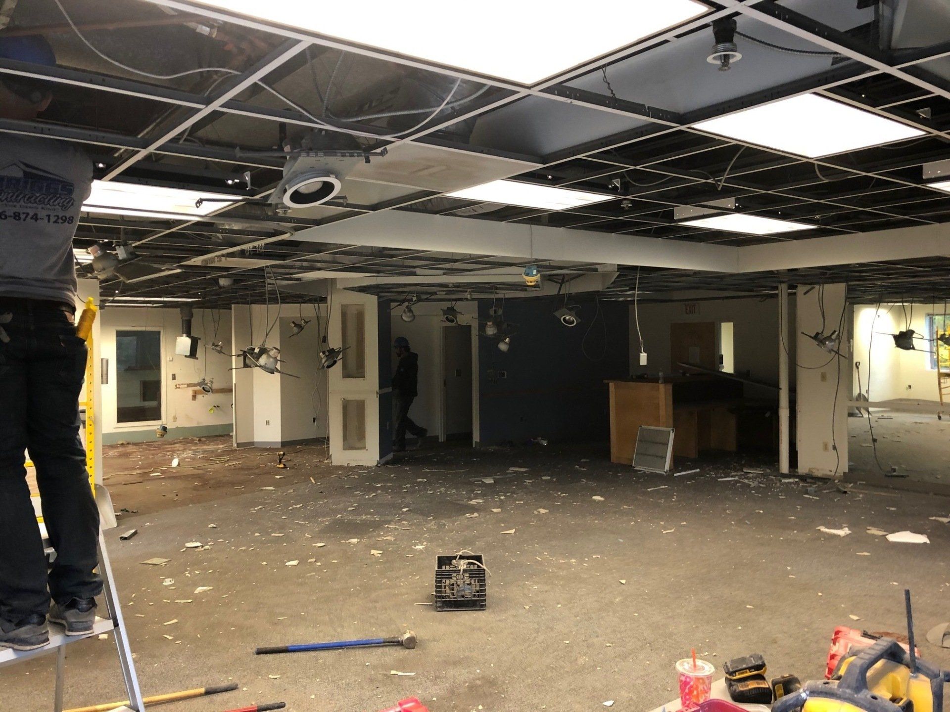 2nd Story Office Interior Demolition