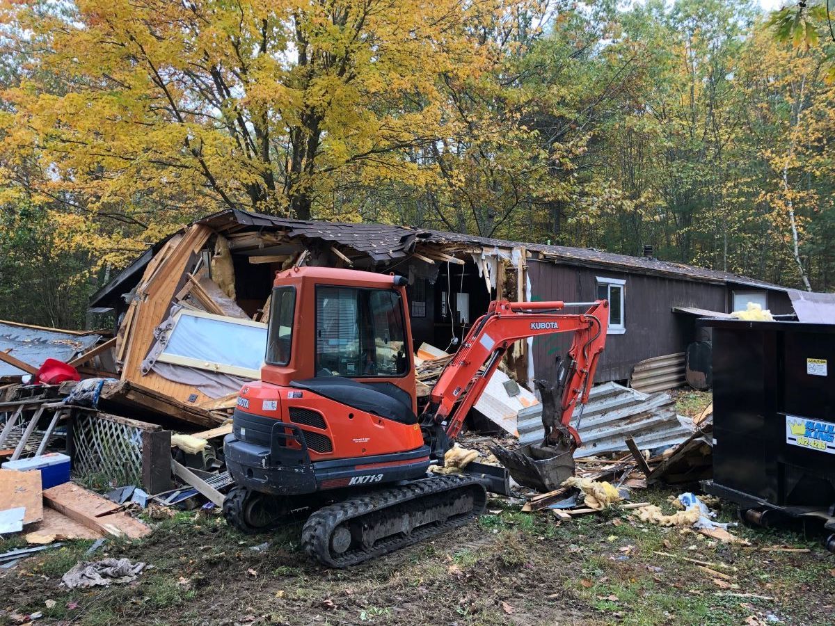 Building teardown in Southern Maine