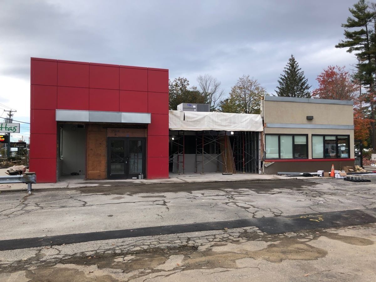 Commercial Demolition completed by Briggs Contracting of Krispy Kreme in Saco, Maine 