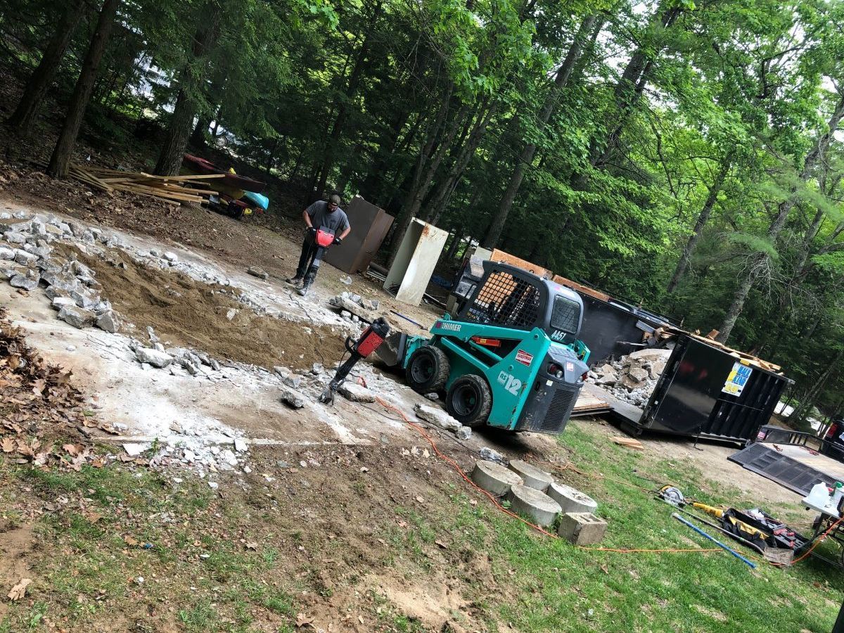 Garage teardown and removal in Southern Maine