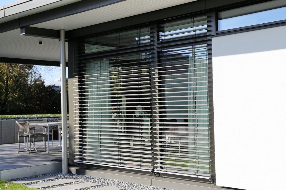 Window With Modern Blind — Window Coverings in Bargar, QLD
