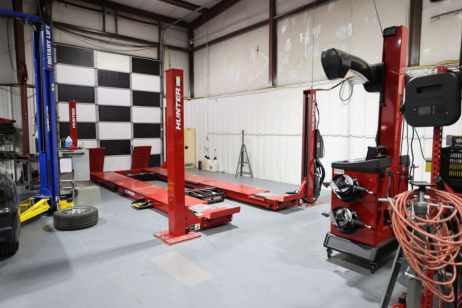 Tire alignment and front end alignment services available 