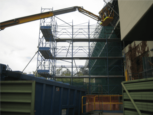 ponteggio per ristrutturazione casa