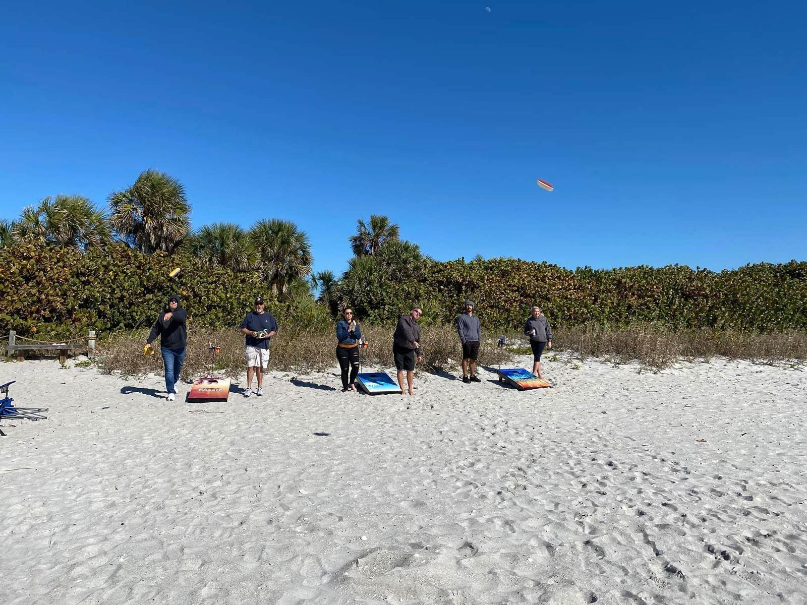 A Group of People Standing on The Beach — North Port, FL — Team Doogie