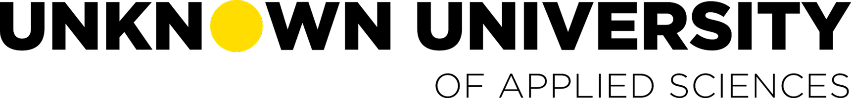 The logo for unknown university of applied sciences