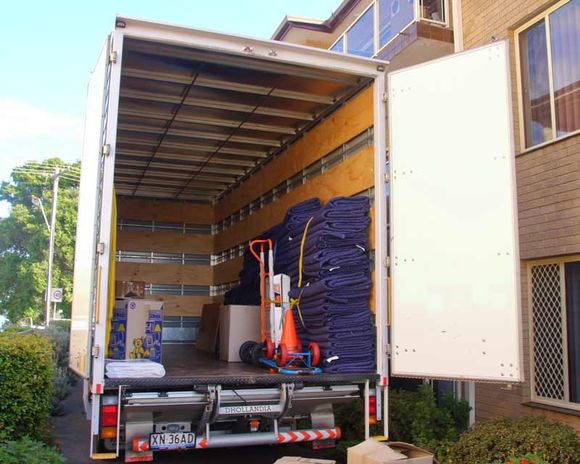 Moving Company Truck Ready For Packing— Removal Services in Failford, NSW
