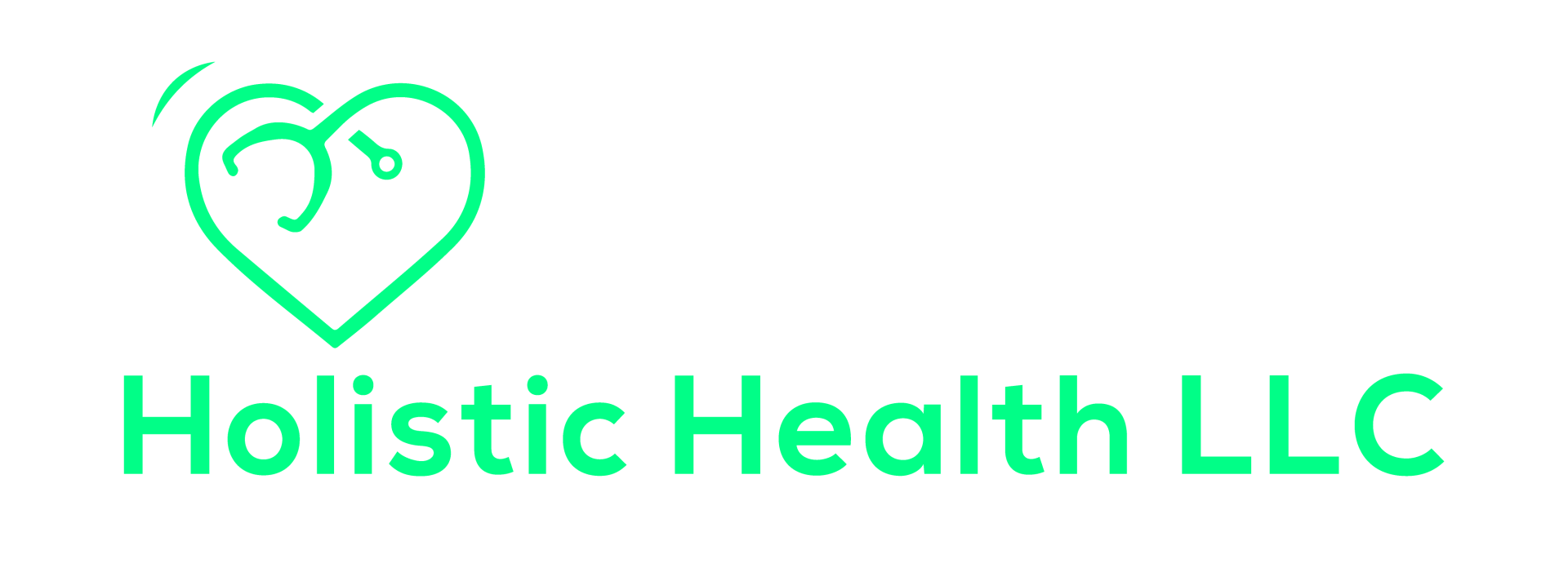 the logo for VEMa holistic health llc has a green heart on it .