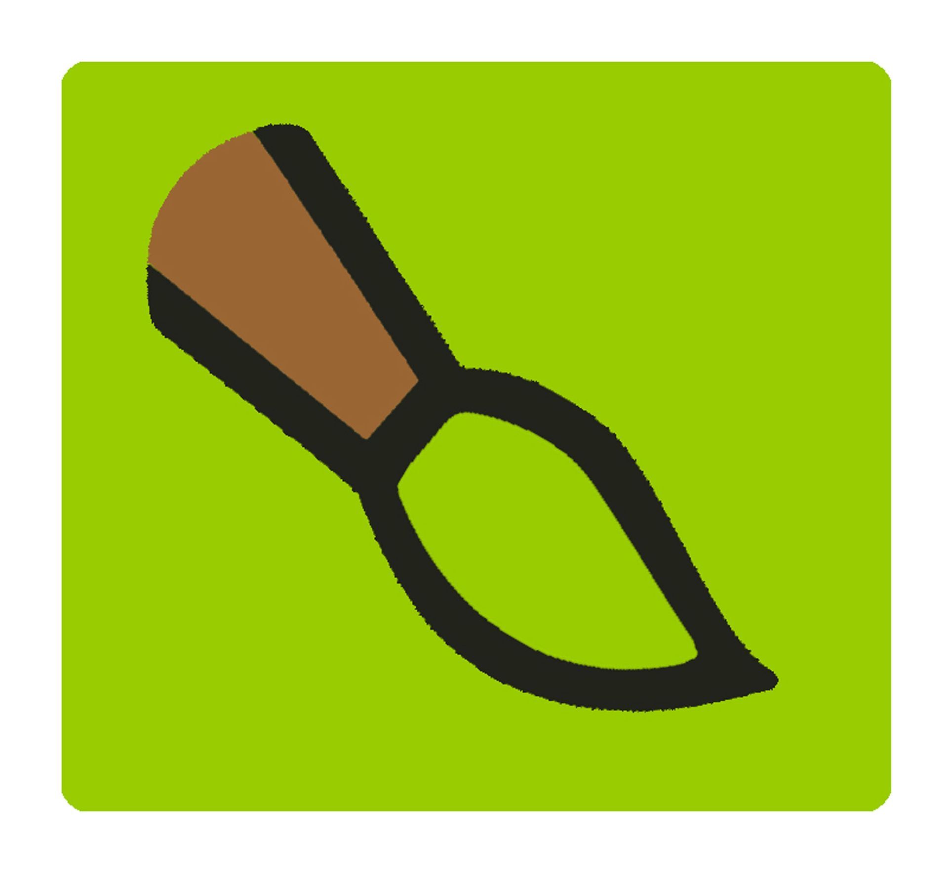 Paintbrush icon on a green background.