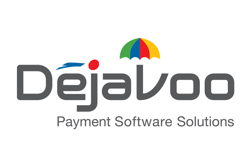 dejavoo payment software solutions logo on a white background