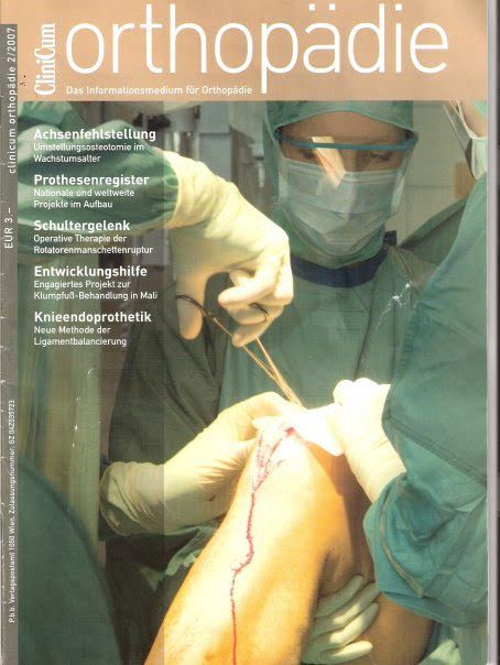 Clinicum Orthopädie Cover - Knie Operation - Chirurgin Dr. Nadja Jiresch - 1010 Wien