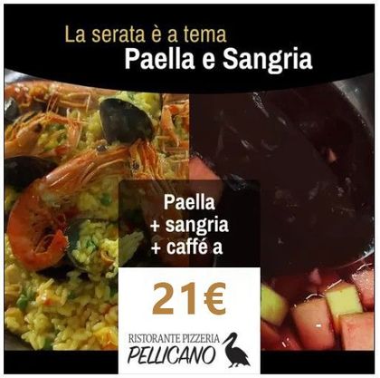 Serata a tema Paella e Sangria Trecate