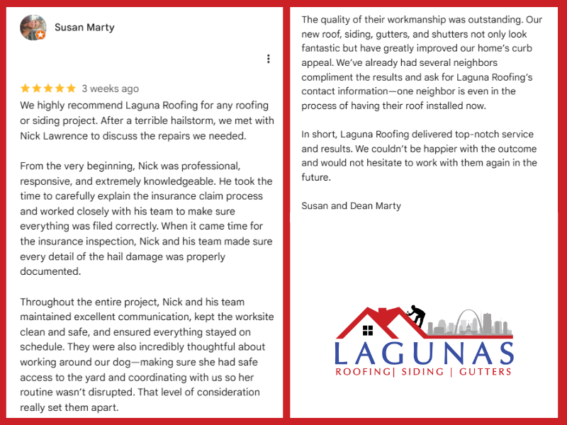 Written testimonial from satisfied customer