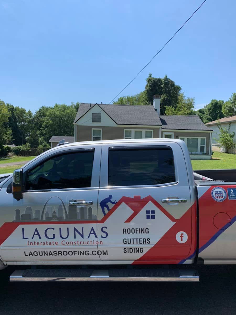 Lagunas Roofing truck