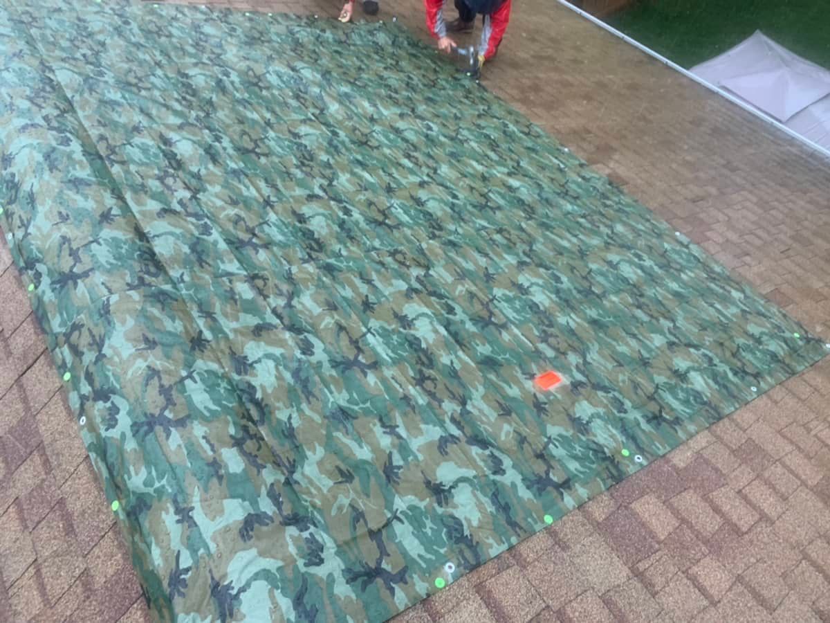 Hail damage roof repair in Fairview Heights