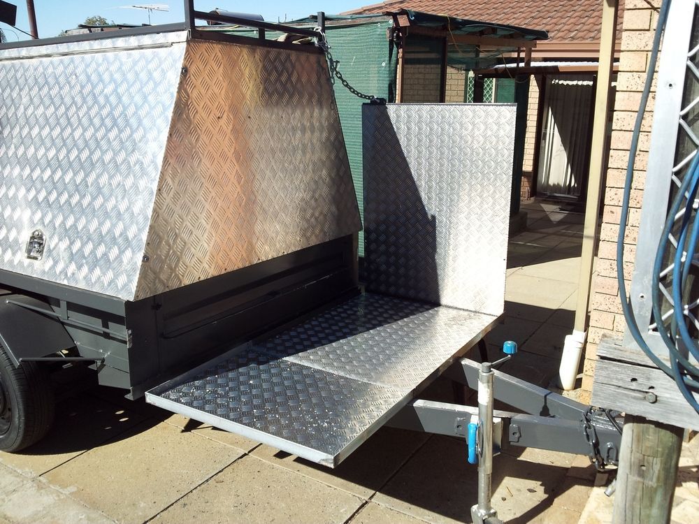 A Trailer With a Silver Diamond-plate Bed — Towform Trailers in Brocklehurst, NSW