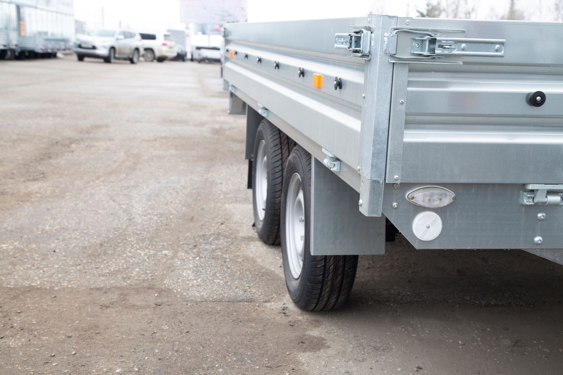 Close-up of a Silver Trailer — Towform Trailers in Brocklehurst, NSW