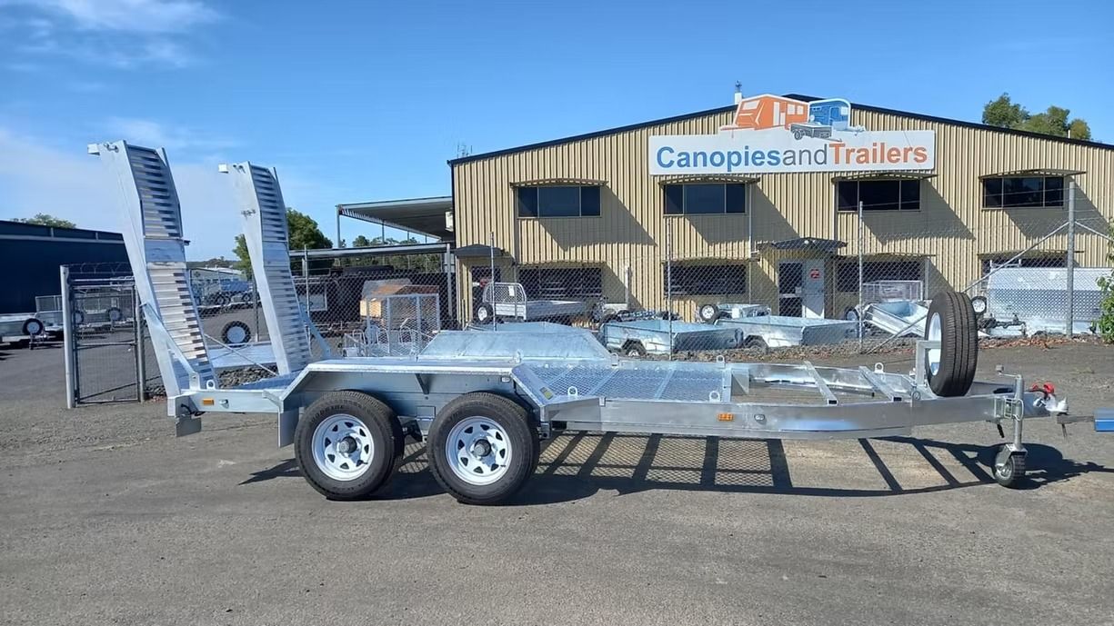 12 x 6 Galvanised Plant Trailer — Towform Trailers in Brocklehurst, NSW