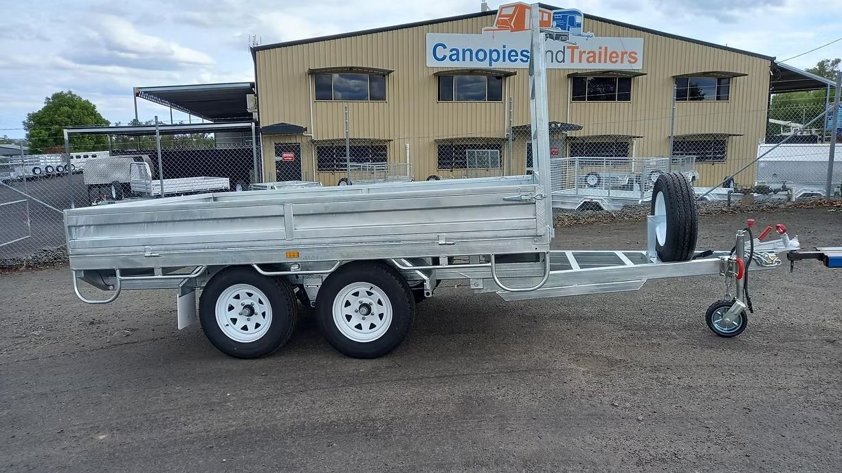 10 x 6 Galvanised Tandem Axle Table Top Trailer — Towform Trailers in Brocklehurst, NSW
