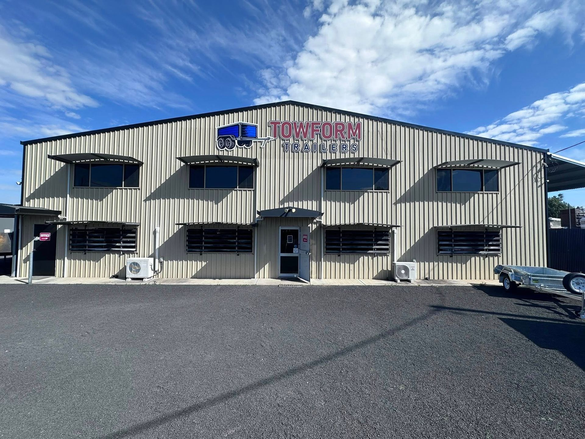 Exterior of a Commercial Building — Towform Trailers in Brocklehurst, NSW