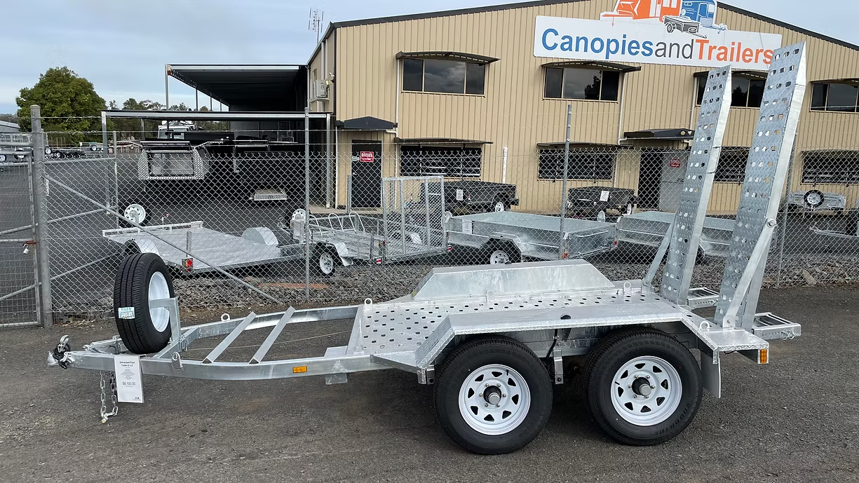 8 x 4 Galvanised Plant Trailer — Towform Trailers in Brocklehurst, NSW