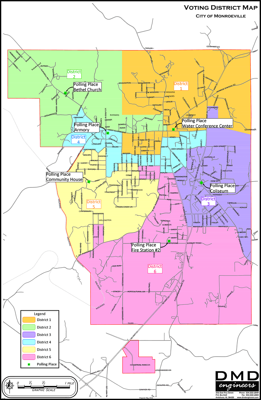 City of Monroeville District Map