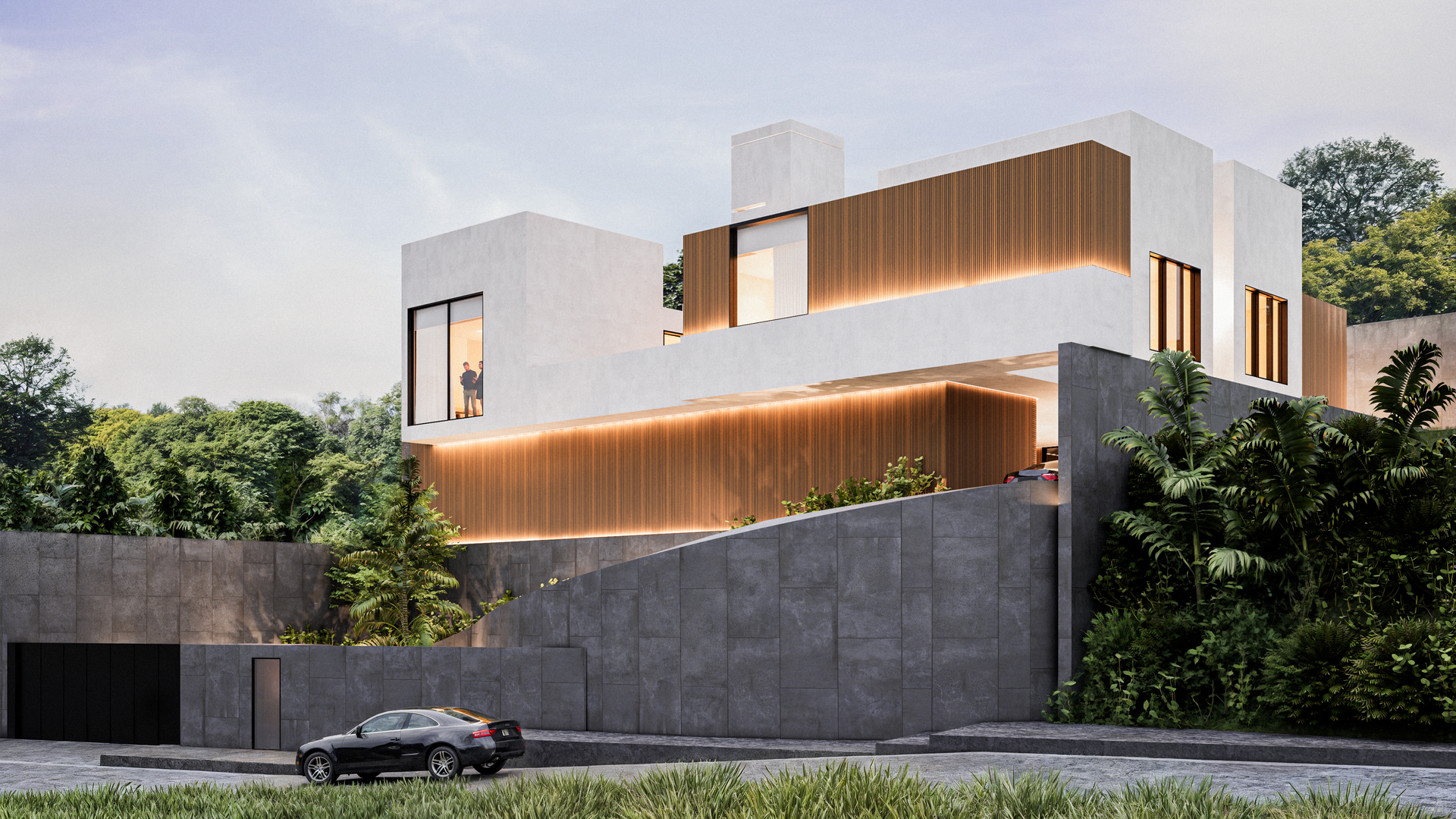 OHMS Arquitectura, fachada Renacimiento proyecto residencial