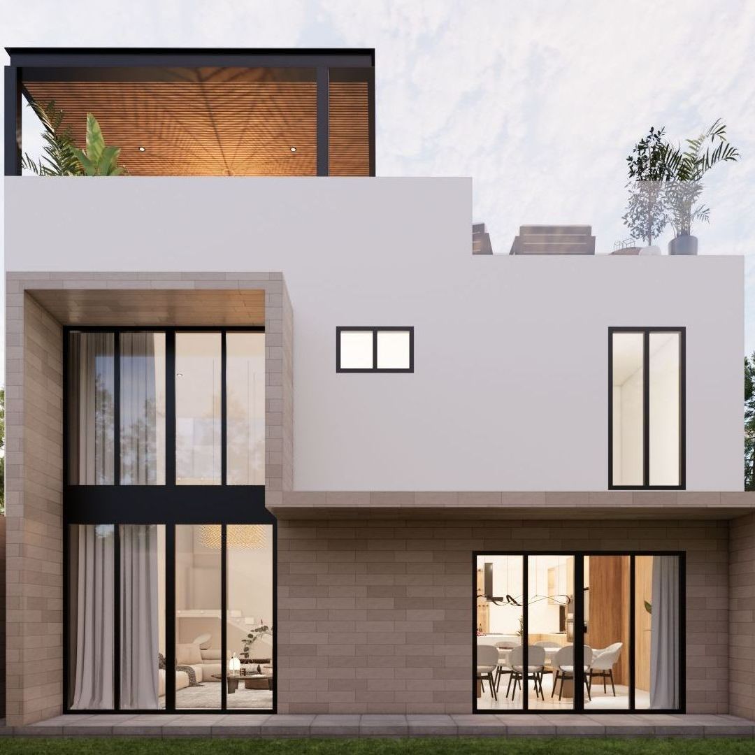 Diseño de patio con asador argentino - OHMS Arquitectura