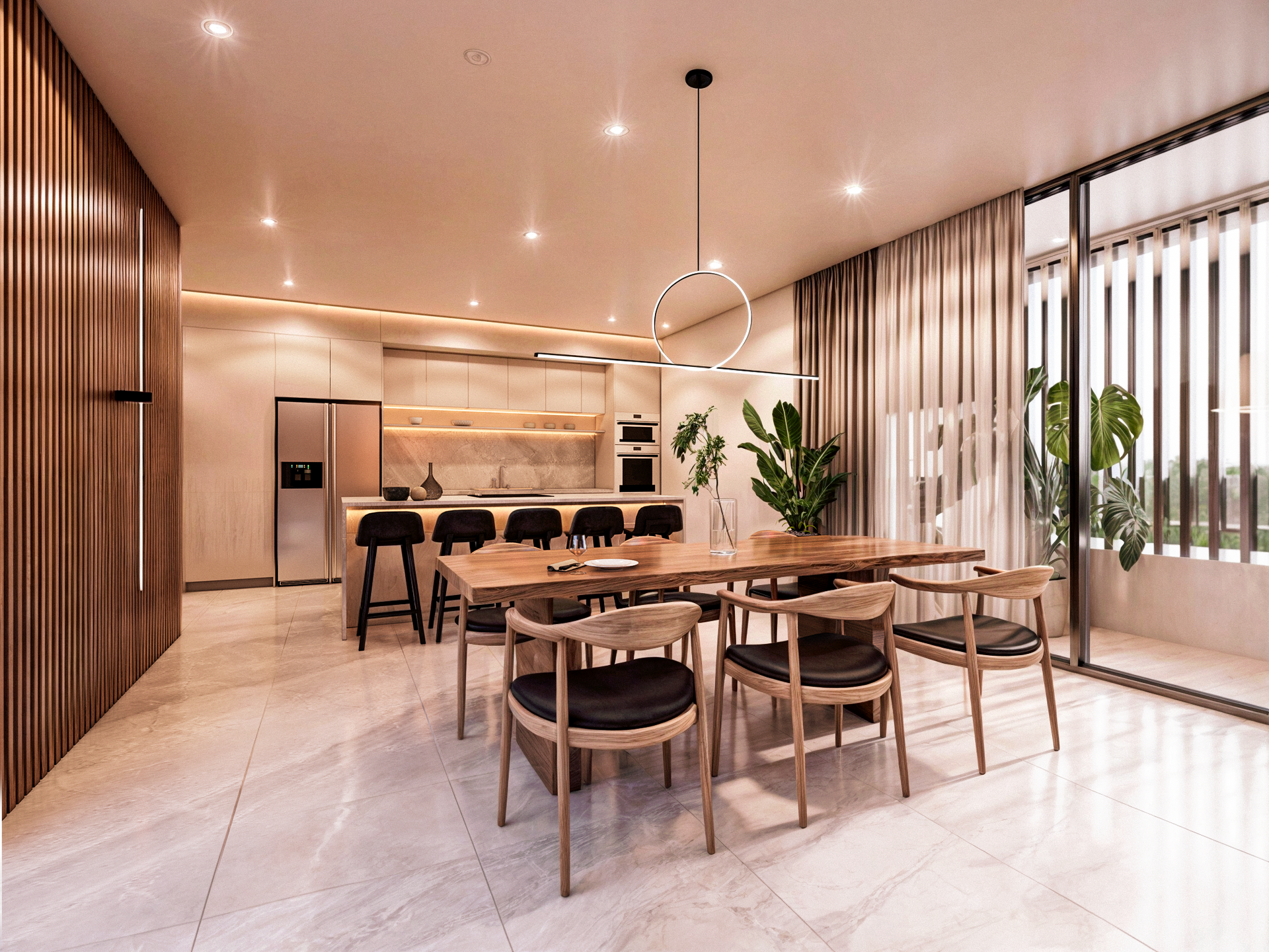 sala comedor de lujo