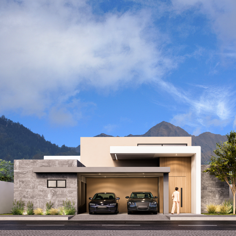 Diseño de fachada en Monterrey - OHMS Arquitectura