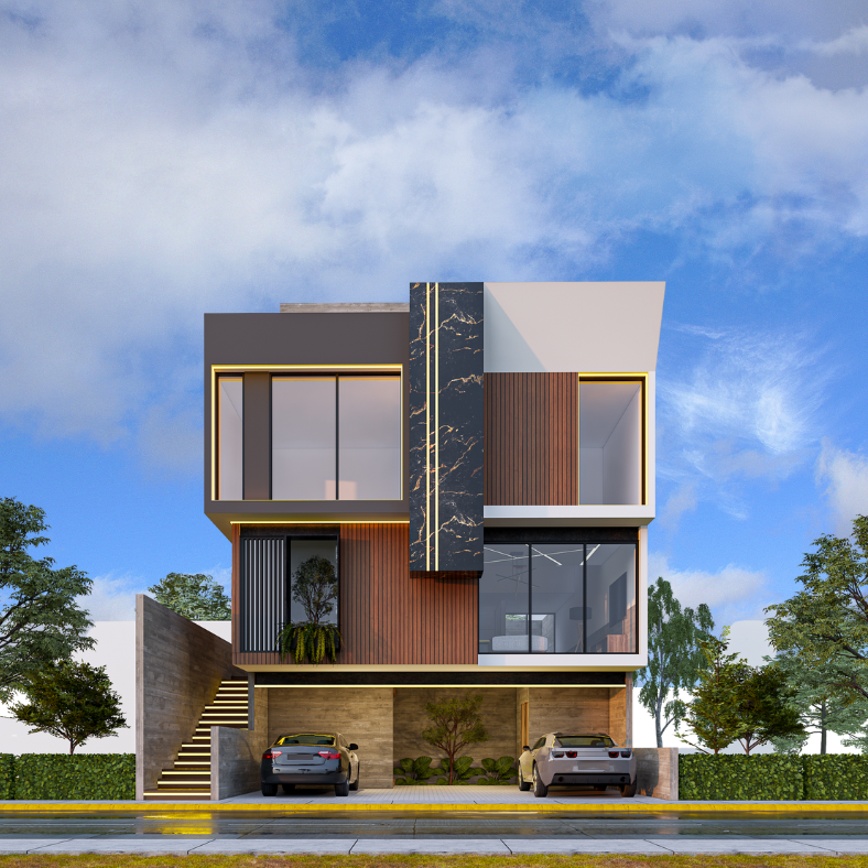 Diseño de fachada en Monterrey - OHMS Arquitectura