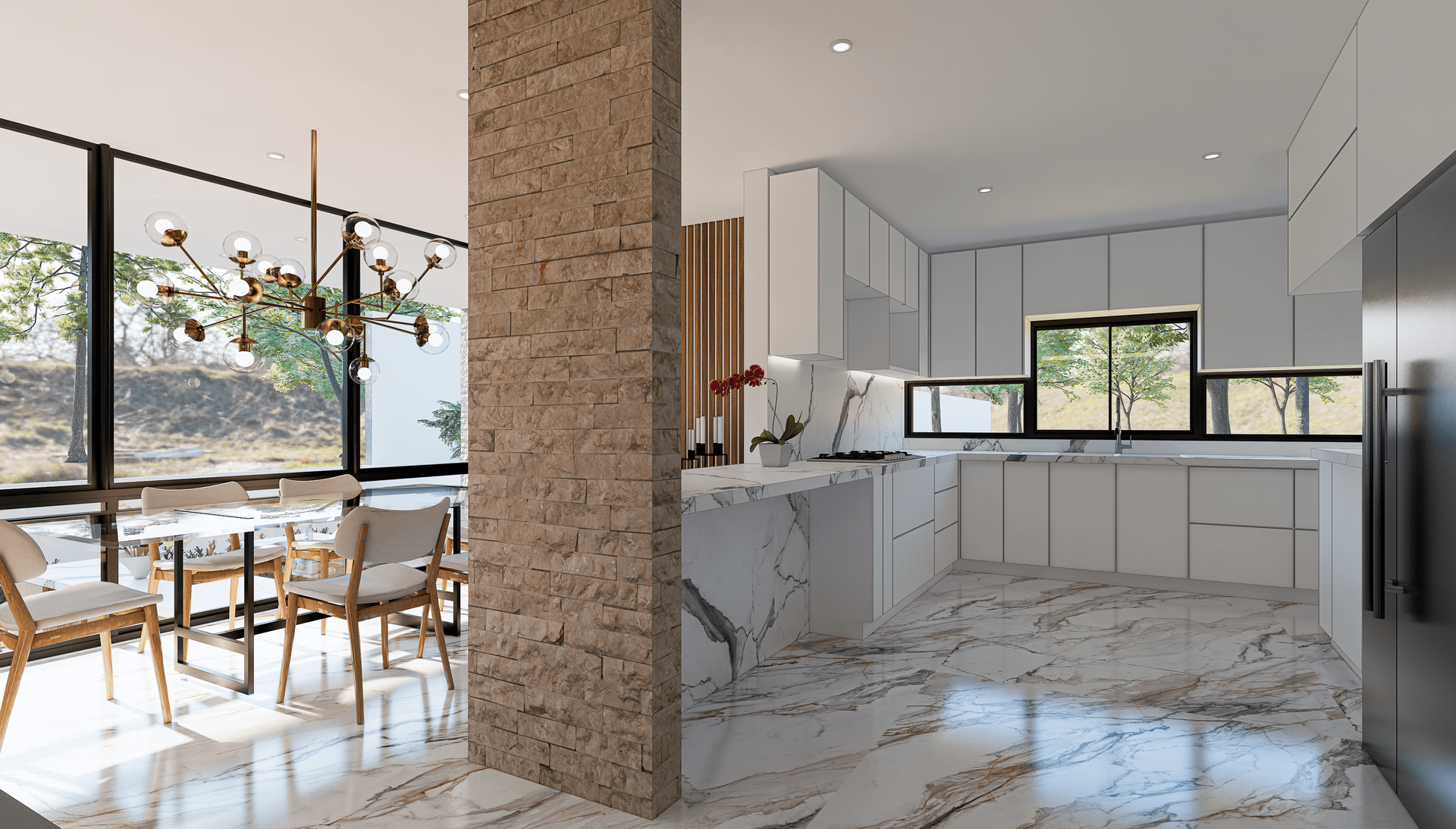 Ohms Arquitectura cocina moderna