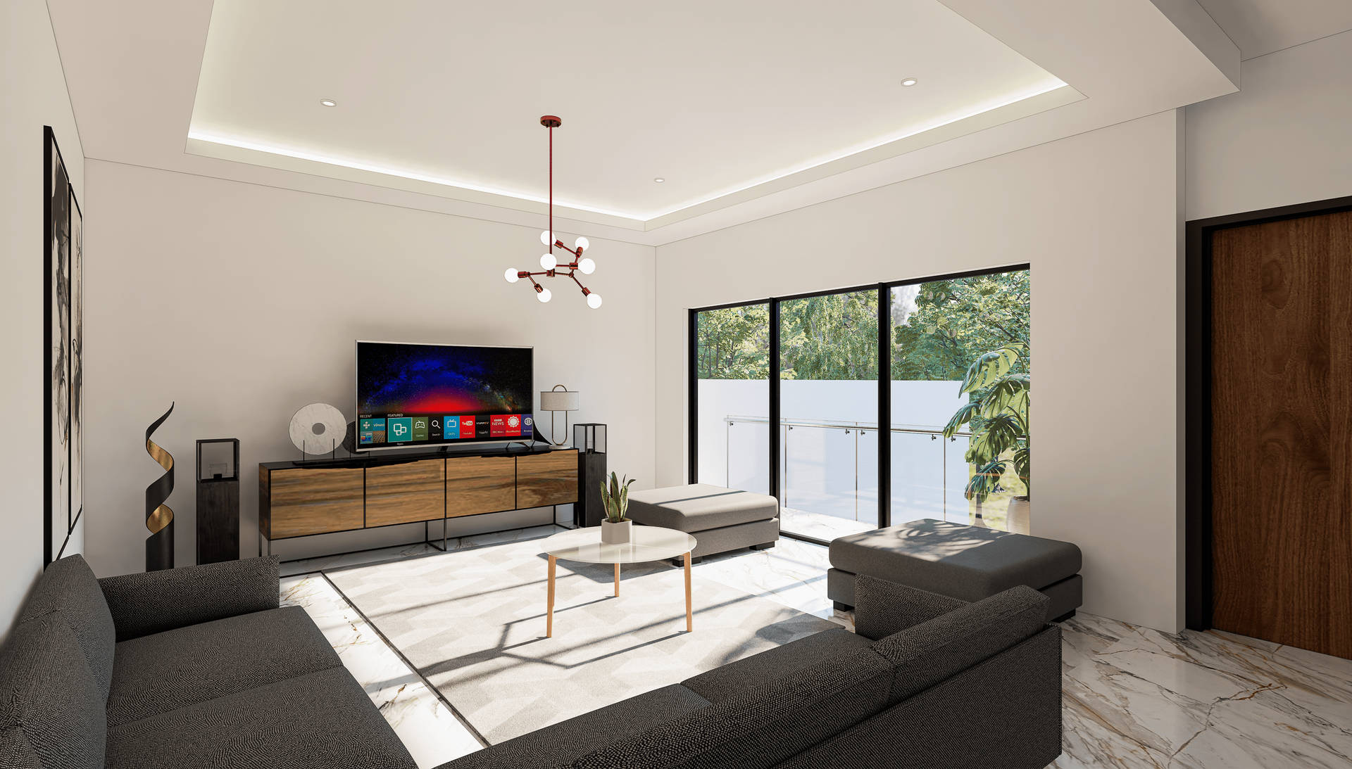 Ohms Arquitectura diseño de estancia moderna