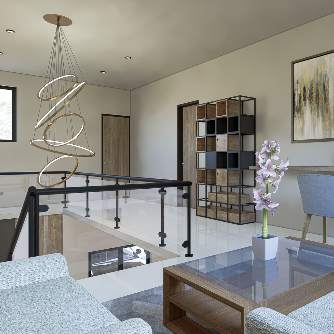 Diseño Interior estancia AYSSO RESIDENCIAL- IDEI por OHMS ARQUITECTURA