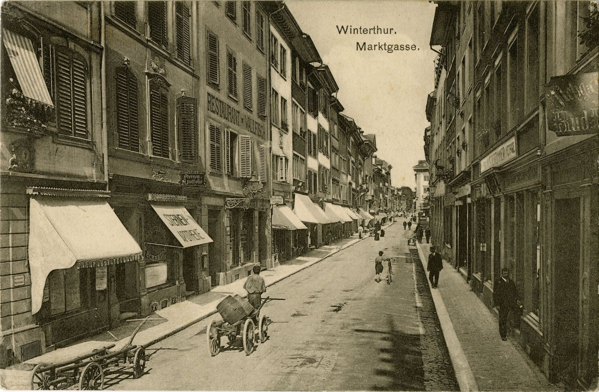 Nostalgische Fotografie Sternen Apotheke Winterthur AG