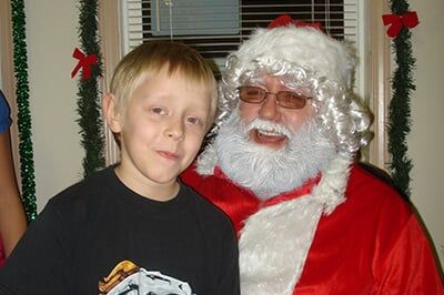 Boy with Santa Claus — Mobile Homes in Fort Wayne, IN