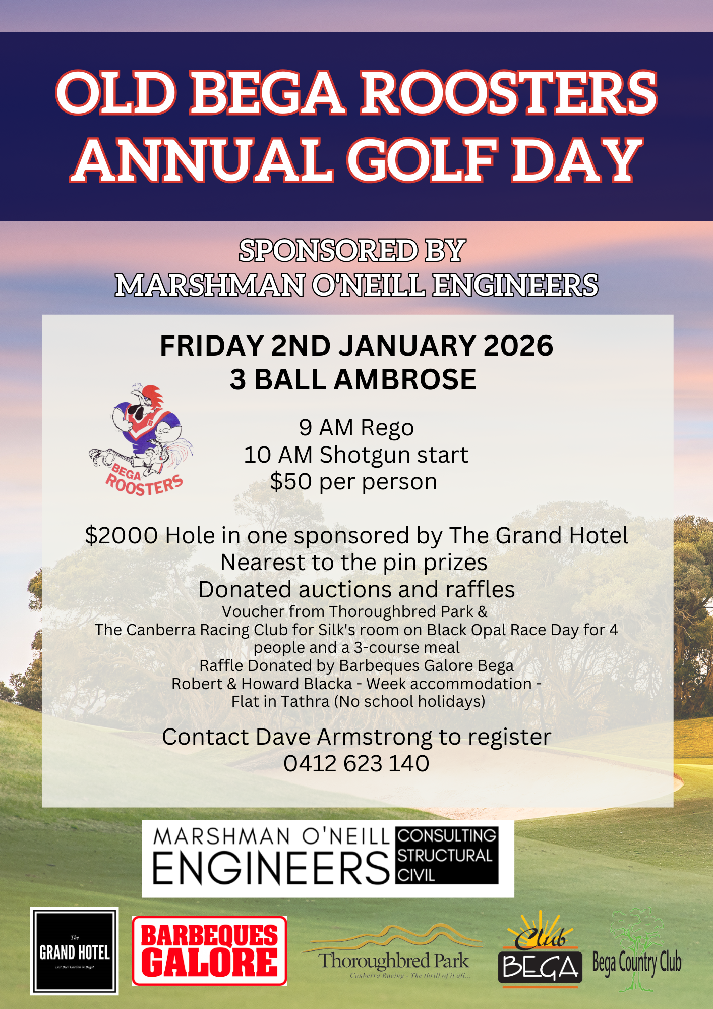 OLD BEGA ROOSTERS GOLF DAY