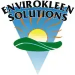 Envirokleen Solutions logo: a green hill, sun, and blue and orange sky, with text