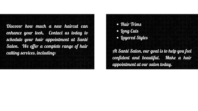 Hair Cuts | Santé Salon | Baton Rouge, LA