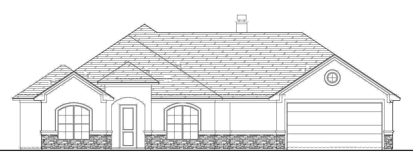 a black and white drawing of a house with a roof