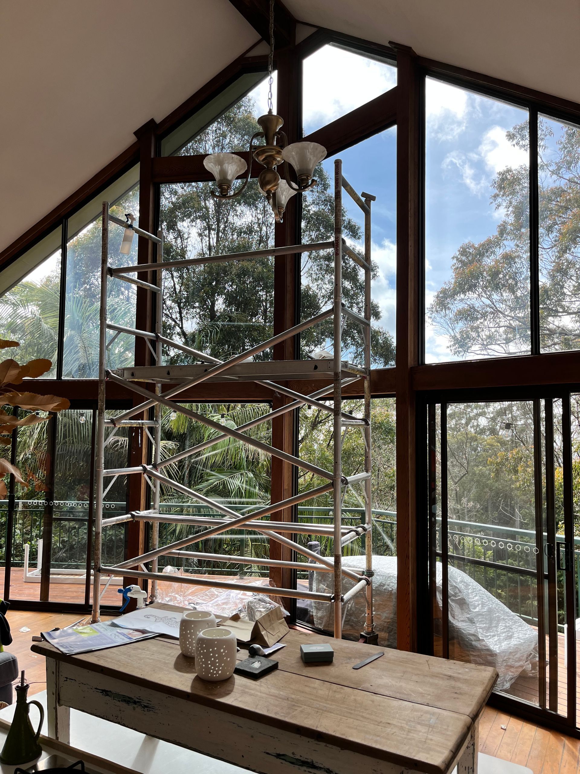 Large Living Room With Tinted Windows — Solarmaster in Murarrie, QLD