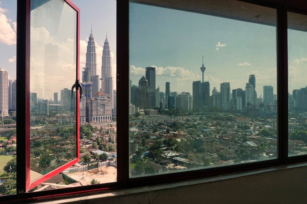 Tinted Office Glass Window