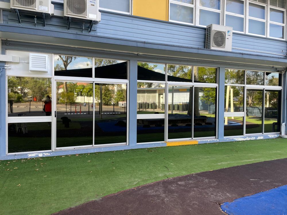 Window Film Installed in A Commercial Building