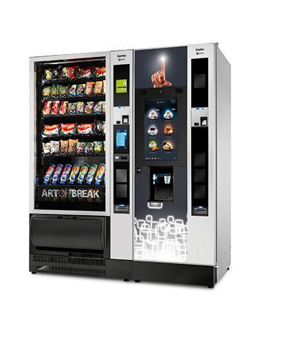 Distributori automatico con l'immagine di una mano