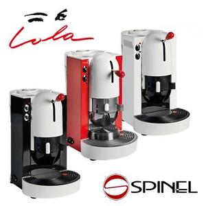 tre macchine da caffe spinel rosse e bianche