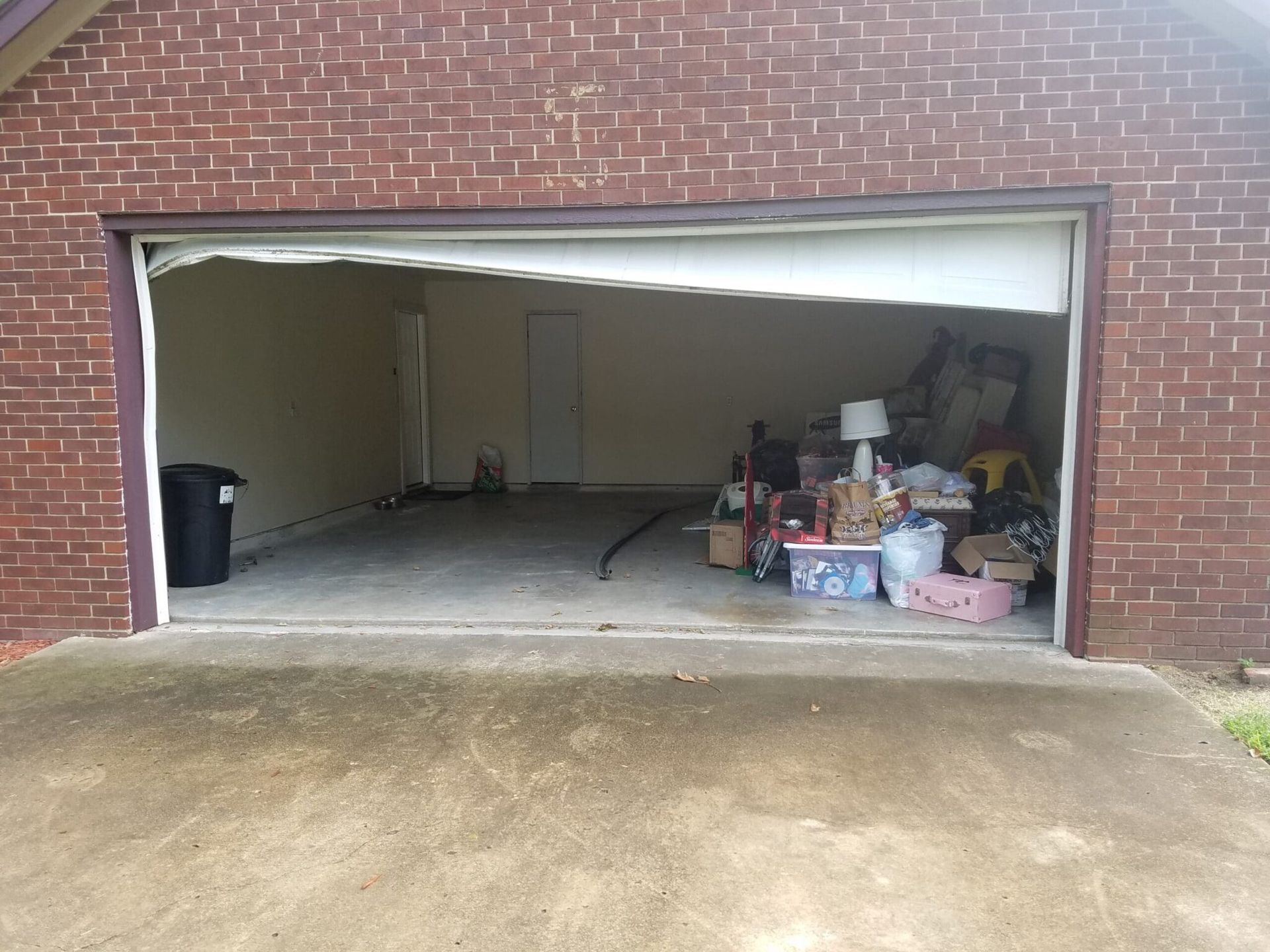 Damaged Garage Door