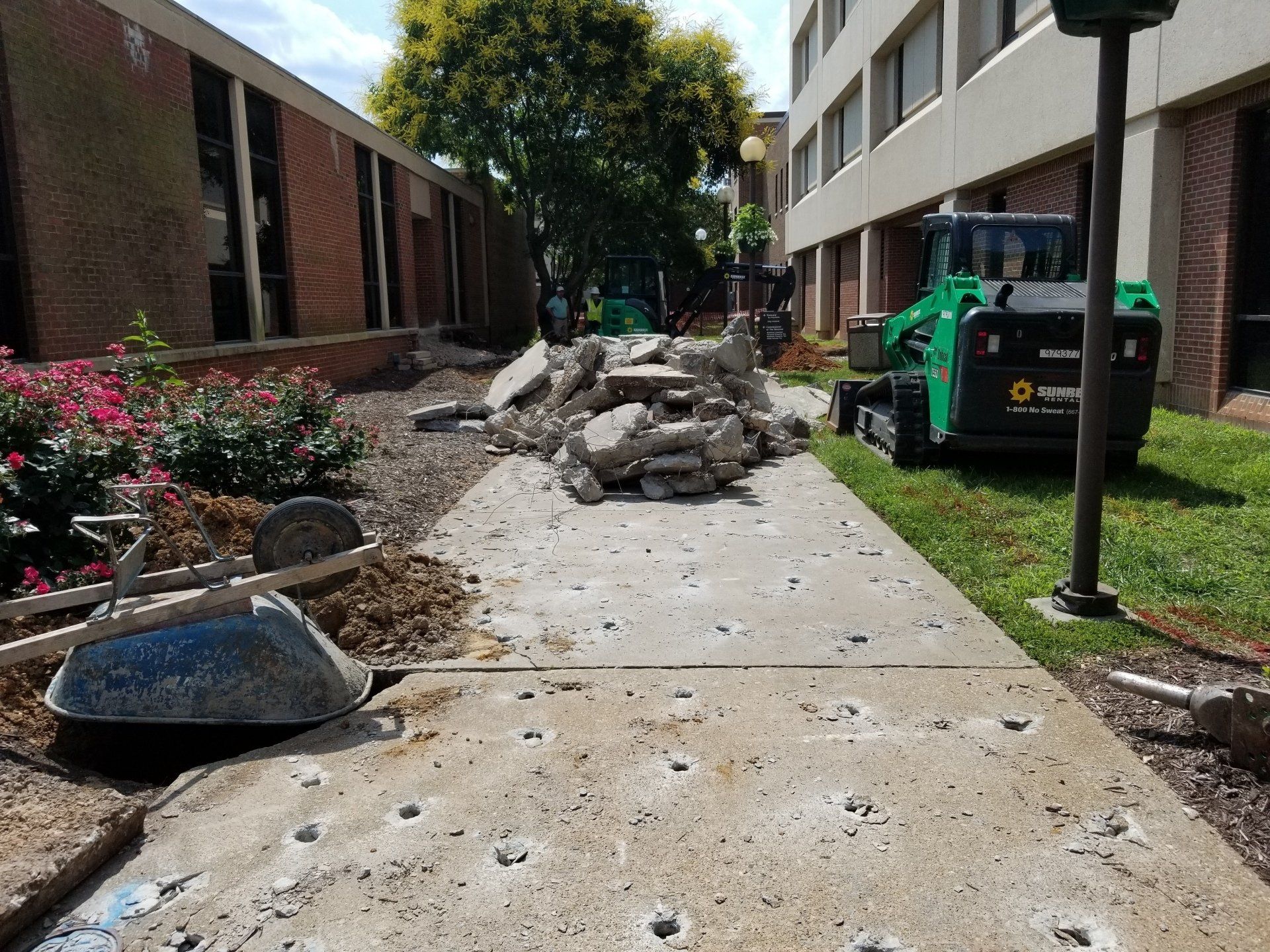 Before Fixing The Concrete — Chester, VA — ARW Contracting, Inc.