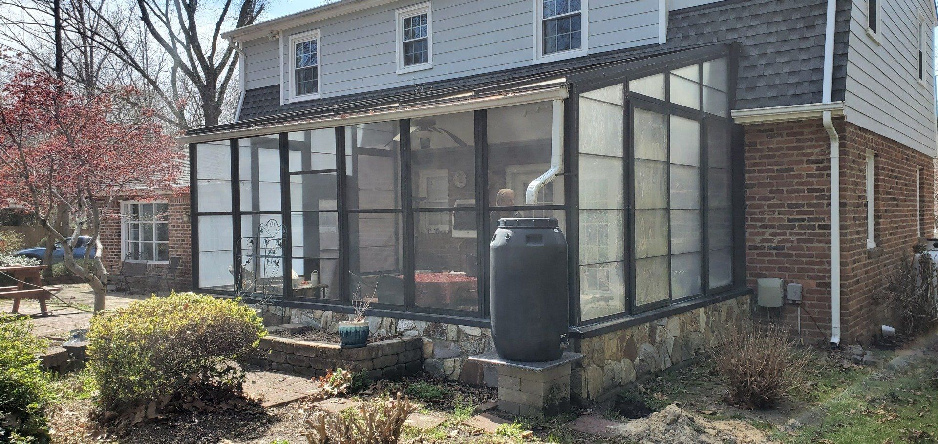 Before Three-Season Room Project — Chester, VA — ARW Contracting, Inc.