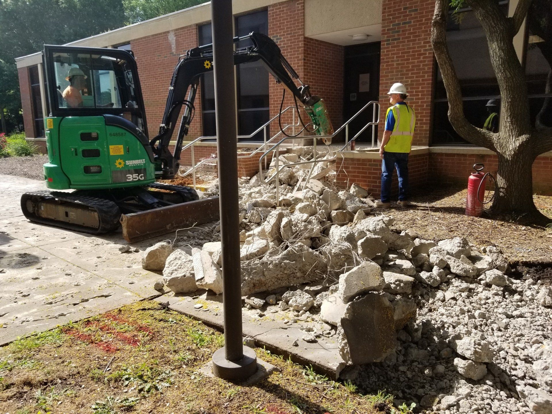 Workers Renovating The Pathway #1 — Chester, VA — ARW Contracting, Inc.