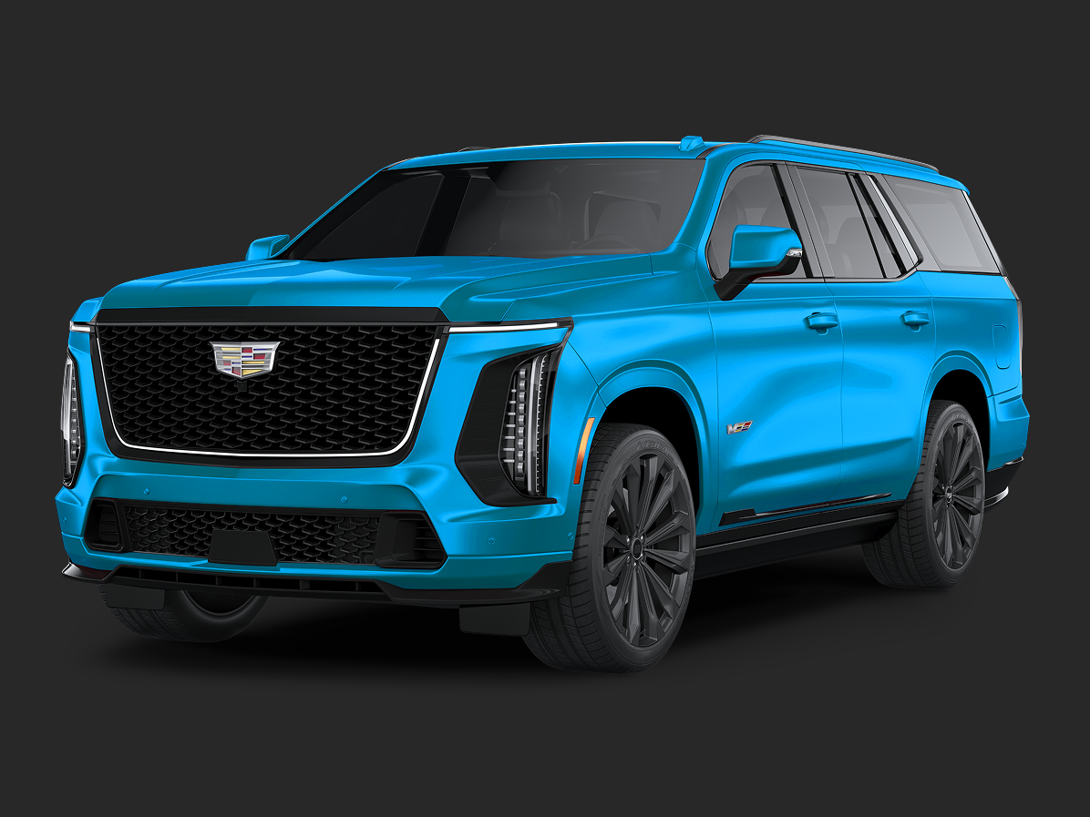 A blue and white porsche 911 is on a black background.