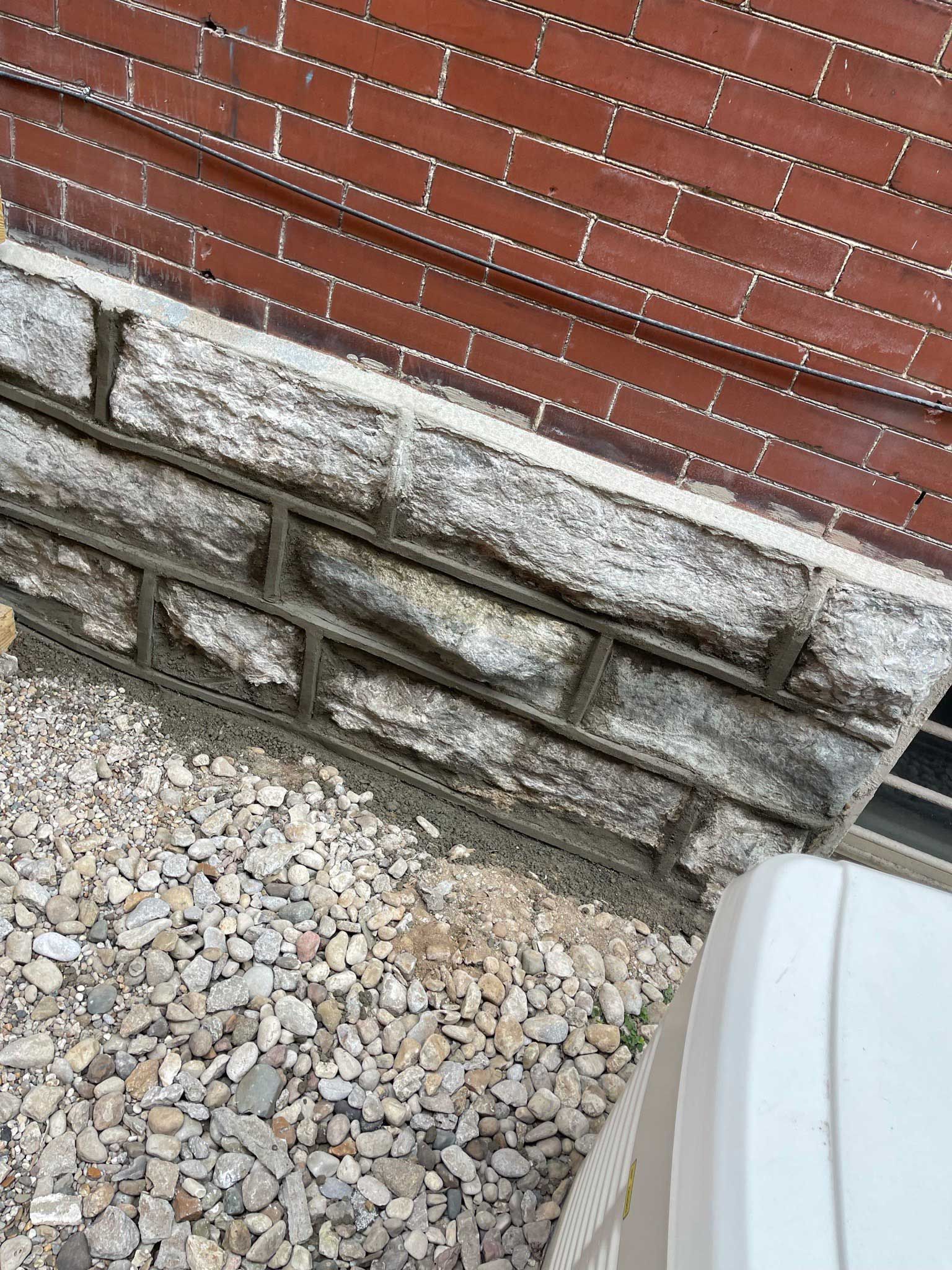 exterior foundation masonry restoration